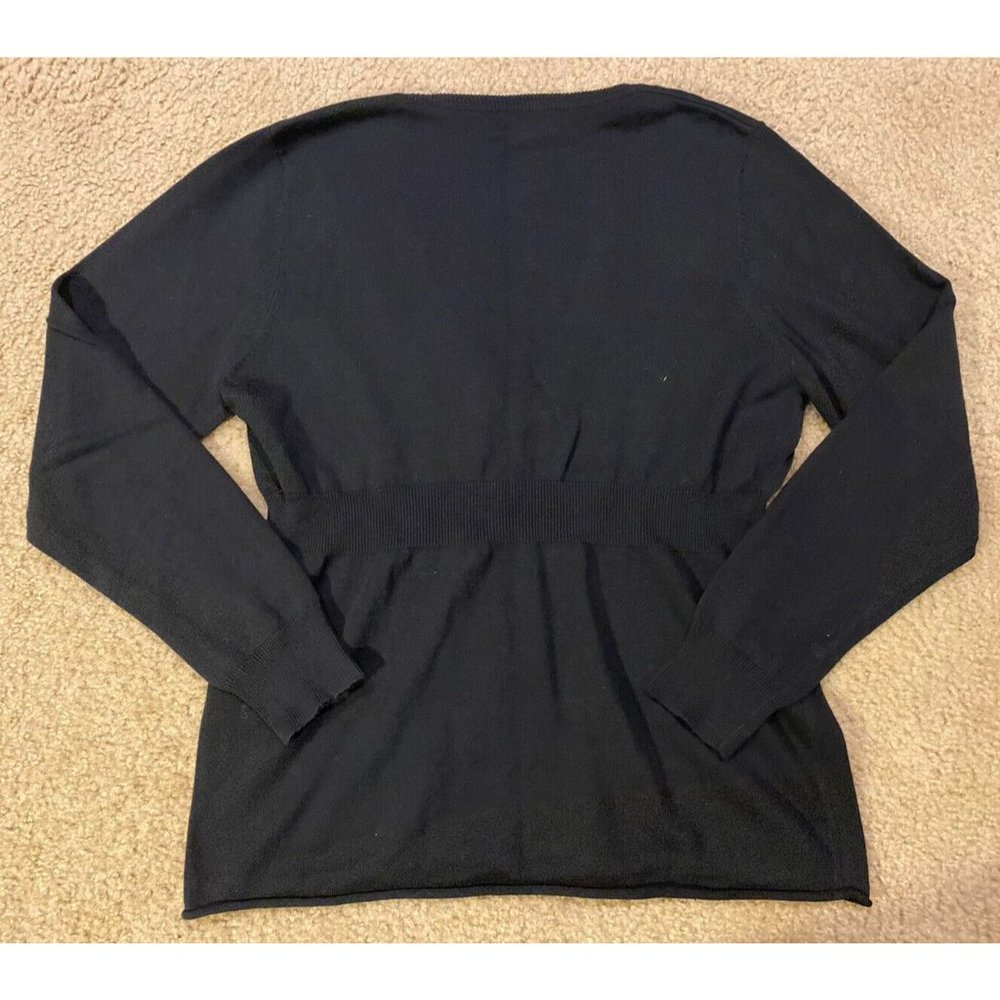 Woolrich Women’s Black Long Sleeve Blouse Size Large - Picture 2 of 6
